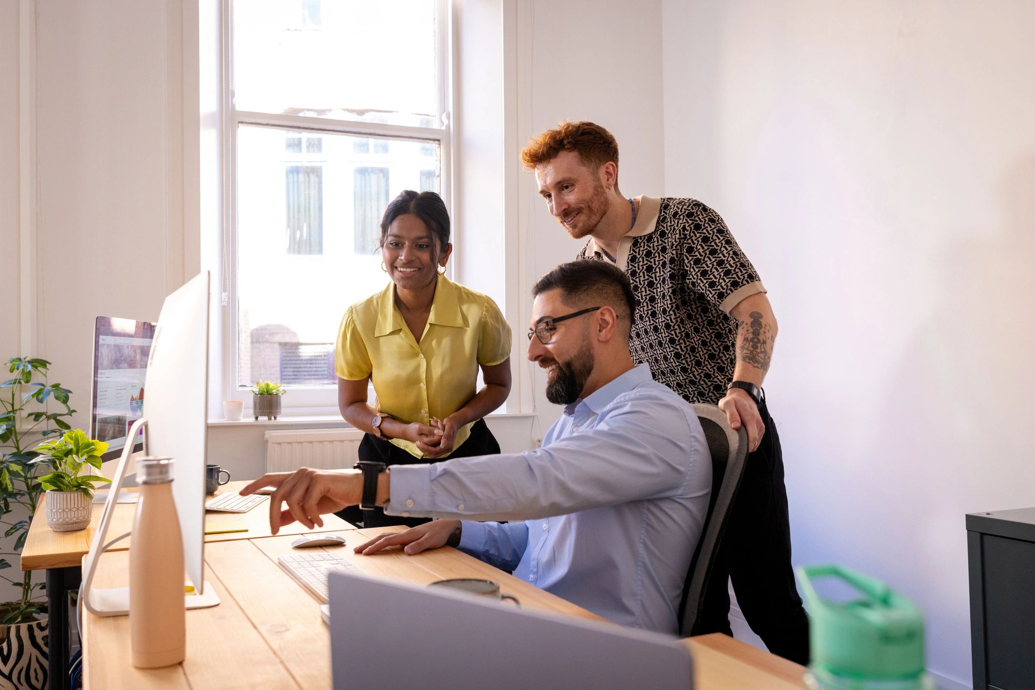 Business team collaboration representing client growth results